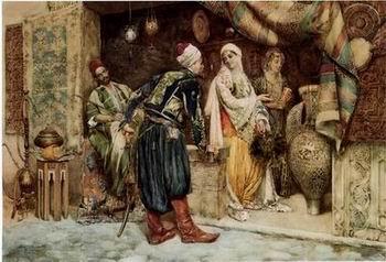 unknow artist Arab or Arabic people and life. Orientalism oil paintings 117